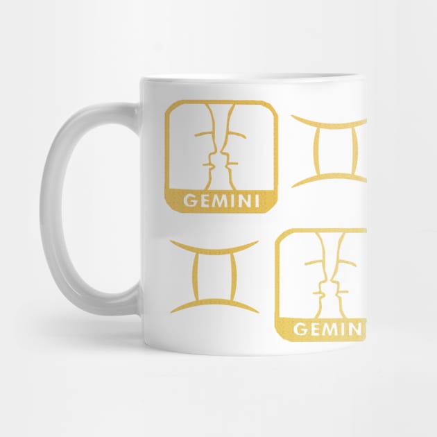 Gemini Birth Sign - Yellow by BurritoKitty